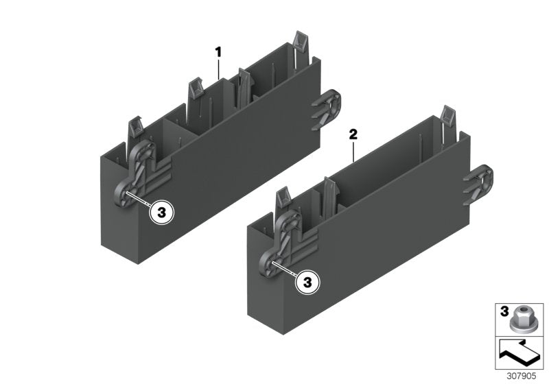 Genuine BMW 61359305948 Equipment Module, Luggage Compartment (Inc. 650i, 640i & 550iX 4.4)
