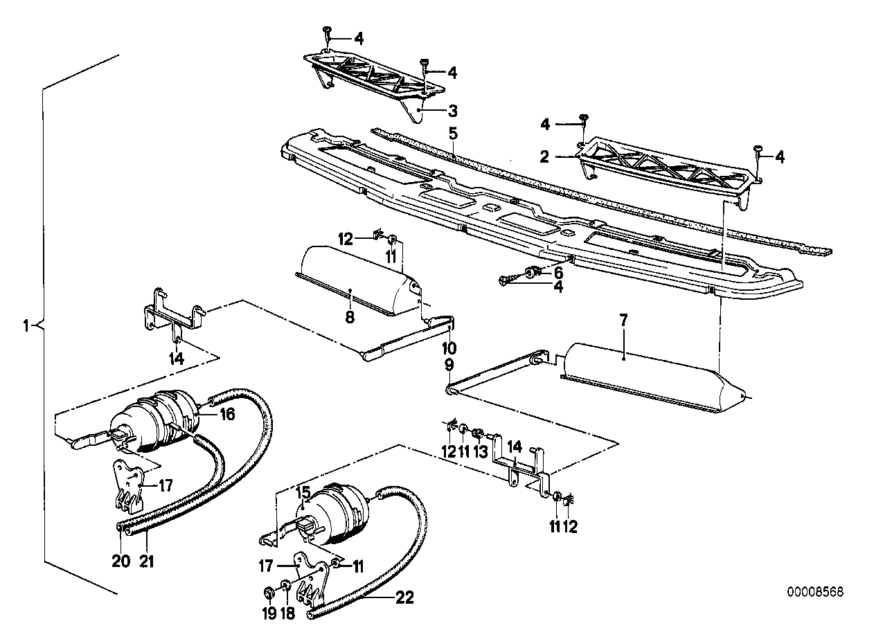 Genuine BMW 51711852672 E23 Sealing Strip (Inc. 730, 728i & 733i)