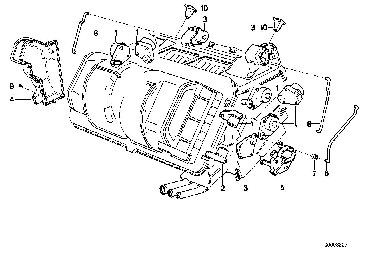 Genuine BMW 64118364918 E31 E32 E34 Actuator (Inc. 850CSi, 520i & M5 3.8)