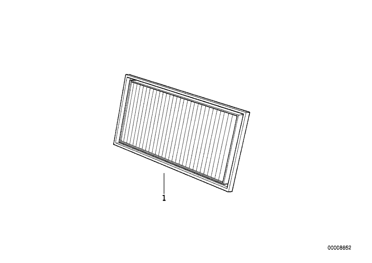 Genuine BMW 64118350011 E34 E32 Microfilter (Inc. 525tds, 730iL & 735iL)