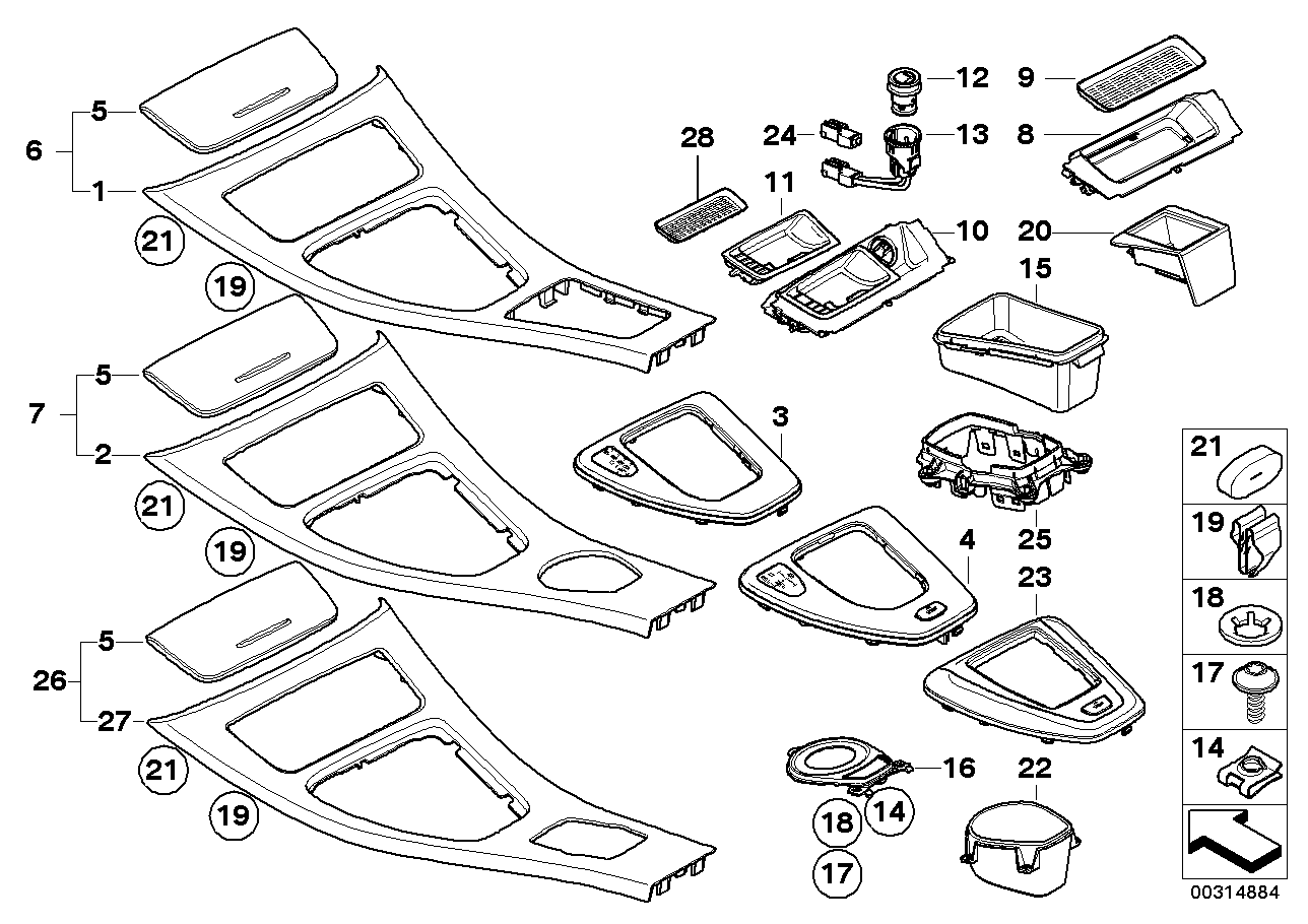 Genuine BMW 51167137479 E90 E91 Set Decorative Strips, Poplar Woodgrain (Inc. 318d, 330d & 323i)