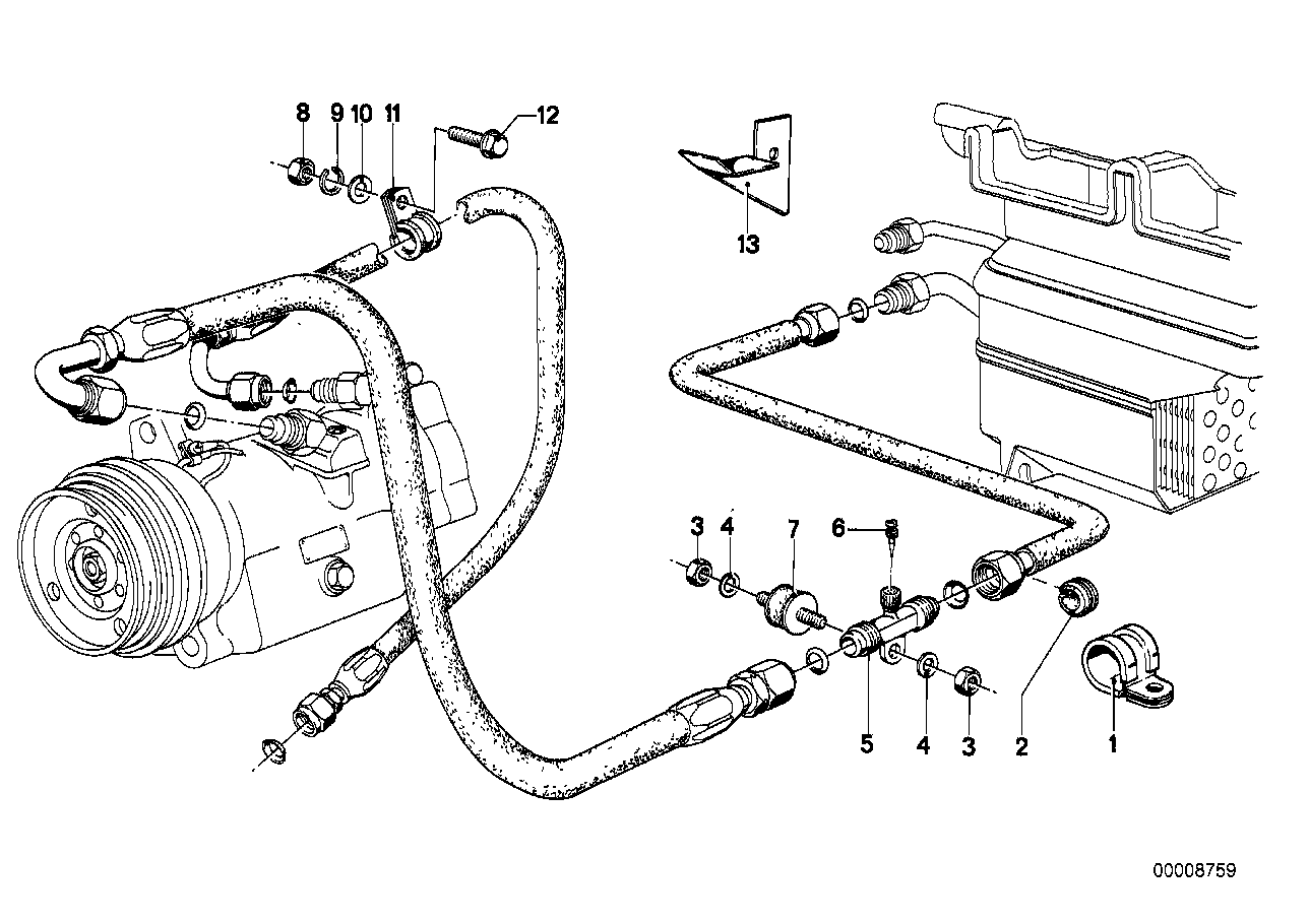 Genuine BMW 64521354981 E24 E28 E12 Valve (Inc. 732i, 728 & 518)