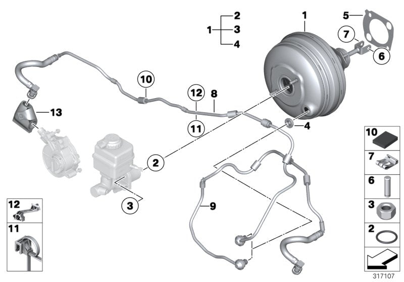 Genuine BMW 34337846664 Brake Servo Unit (Inc. M5 & M6)