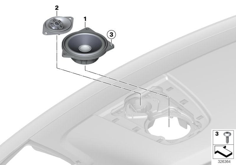 Genuine BMW 65136809628 G05 G01 Midrange Speaker For Hifi System (Inc. X3 & X4 25dX)