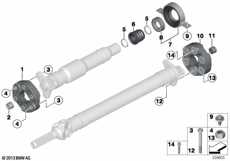 Genuine BMW 26118607971 Torx Screw M12X1,5X55-ZNS3 | ML Performance UK Car Parts