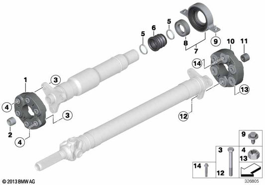 Genuine BMW 26118607971 Torx Screw M12X1,5X55-ZNS3 | ML Performance UK Car Parts