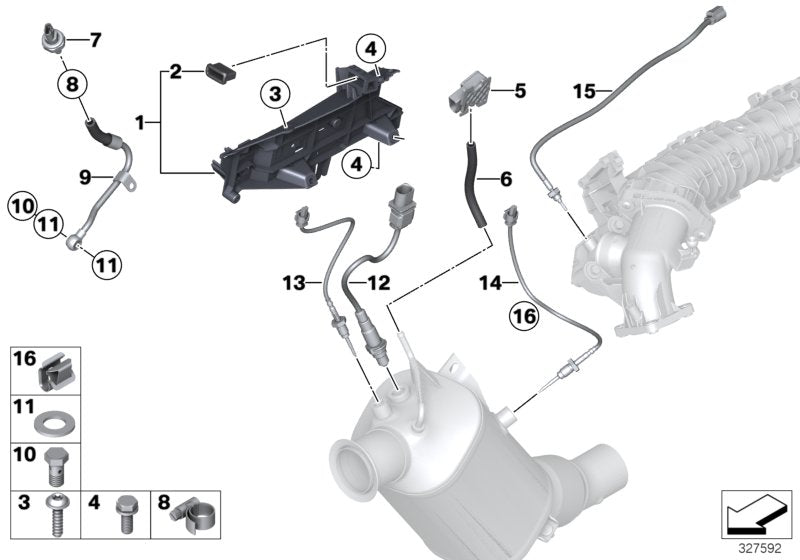Genuine BMW 13627811112 E93 F20 Bracket F.Sensor (Inc. 325d, 220d & 328dX)