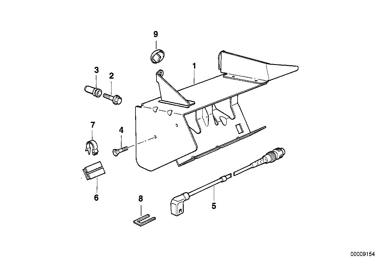 Genuine BMW 65128360671 E36 Bracket Cd-Changer (Inc. 318ti, 318tds & 323ti)