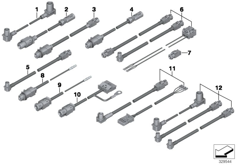 Genuine BMW 61119267105 Hsd Wire (Inc. 750Li, Hybrid 7 & 730d)