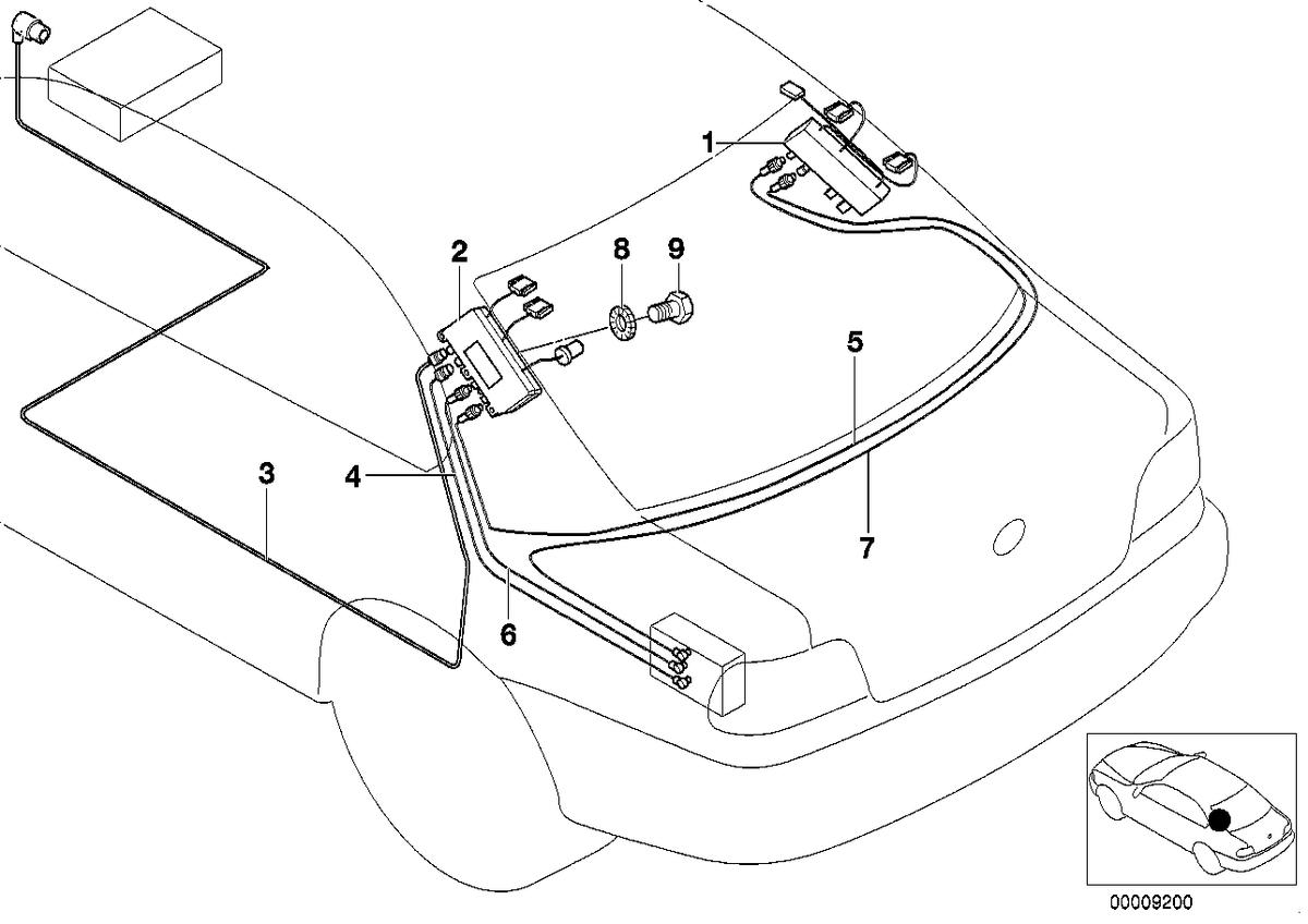 Genuine BMW 65258378090 E39 E38 Amplifier (Inc. 728iL, 750iL & 730i)