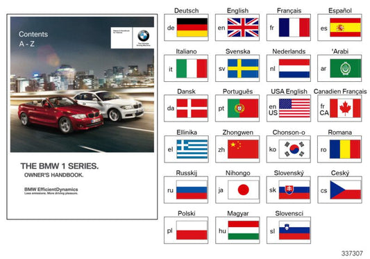 Genuine BMW 01402918484 E82 E88 Owner's Manual For E82, E88 With Idrive EN US (Inc. 128i & 135i)