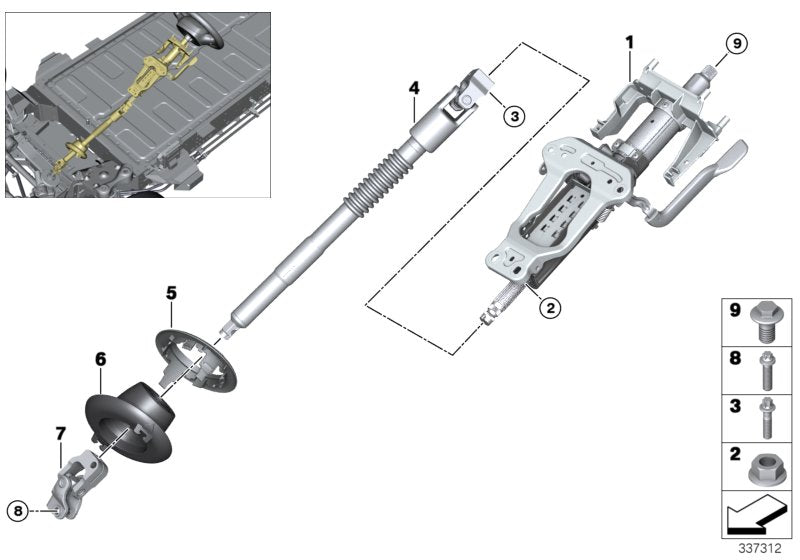 Genuine BMW 32306852176 Bracket, Sleeve (Inc. i3 120Ah Rex, i3s 120Ah & i3 60Ah)