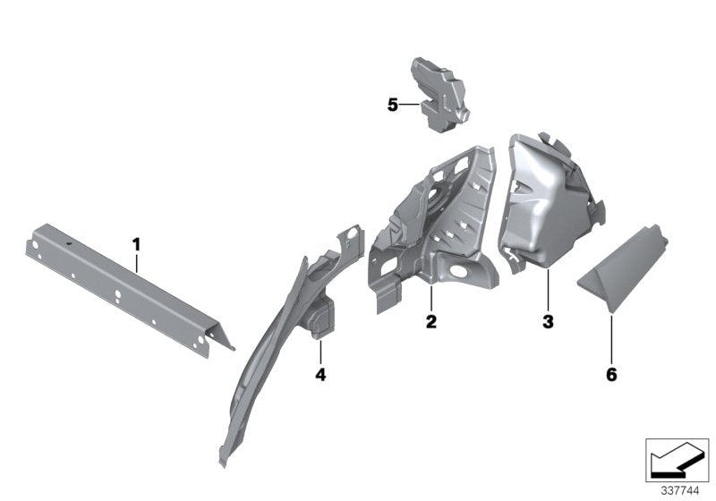 Genuine BMW 51489139190 Sound Insulation Trunk Right (Inc. 550iX 4.4, 550iX 4.0 & 535iX)