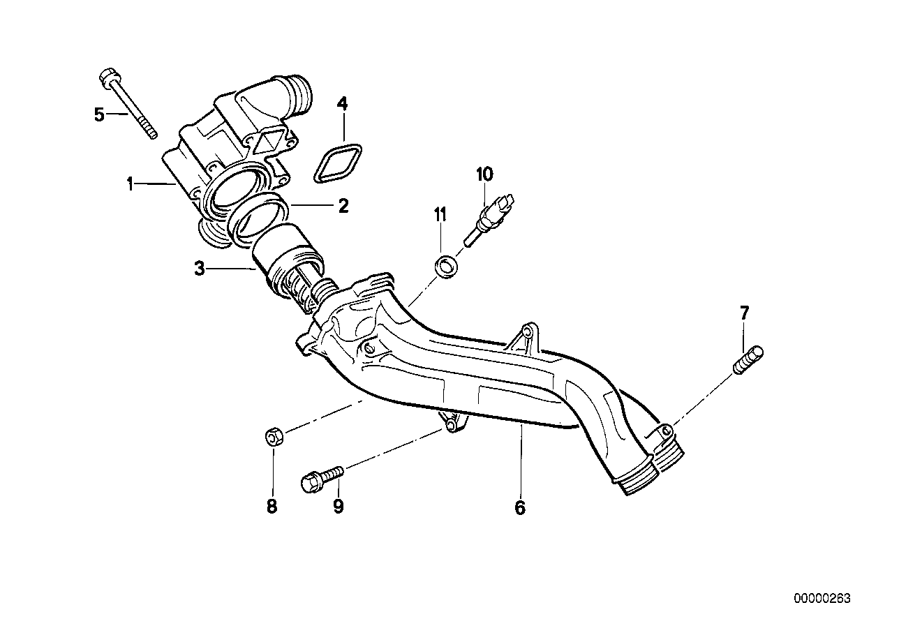 Genuine BMW 11537835558 E39 E52 E34 Thermostat 79CEL (Inc. M5 3.6, Z8 & M5)