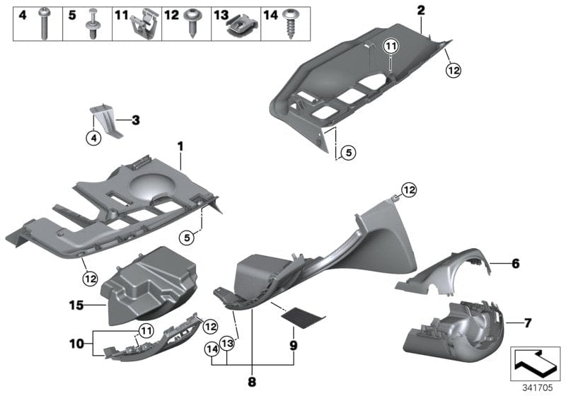 Genuine BMW 07129905612 E83 E82 E88 Screw TS4X20 (Inc. X1 18d, 328i & 118i)
