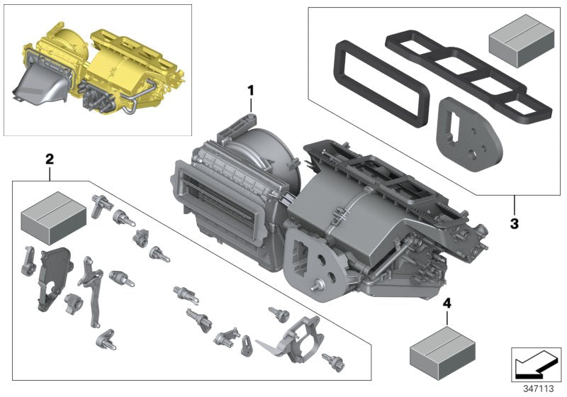 Genuine BMW 64119210756 I15 I12 E89 Set Small Parts F Air Cond.Adjust.Lever (Inc. Z4 28i, Z4 35i & Z4 30i)