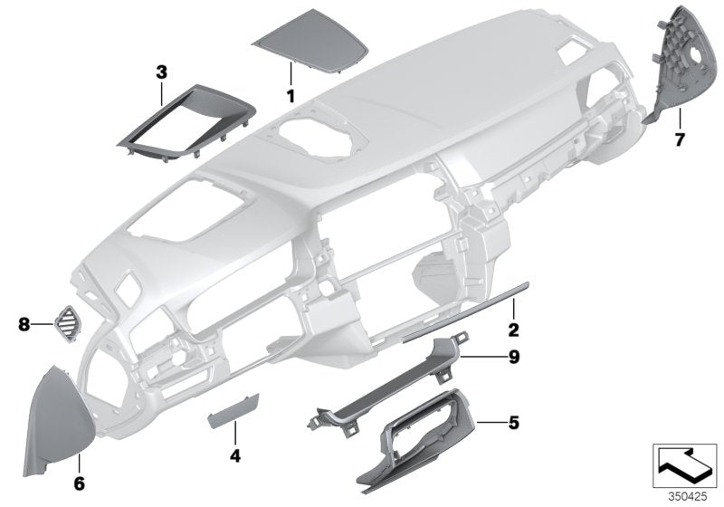 Genuine BMW 51459192924 Slot Cover (Inc. 530dX, 518d & 530i)