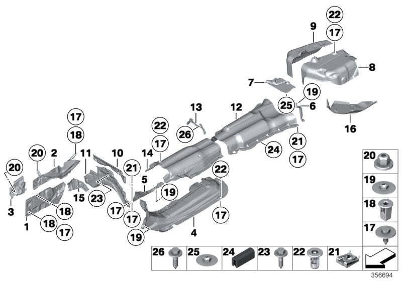 Genuine BMW 51487219616 Abschottung (Inc. Alpina B7X, 550i & 730d)