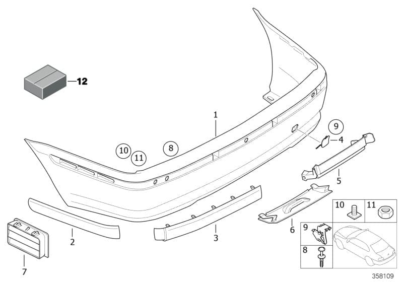 Genuine BMW 51127037731 E46 Frame (Inc. 320d, 330xd & 330d)