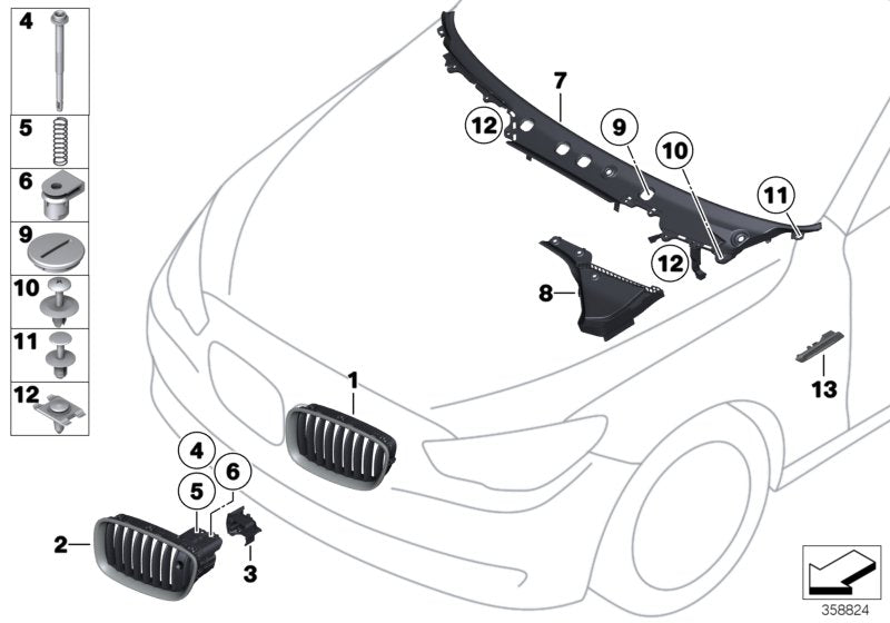 Genuine BMW 07147222655 Compression Spring NIVI (Inc. Alpina B7L, Alpina B7X & 640d)