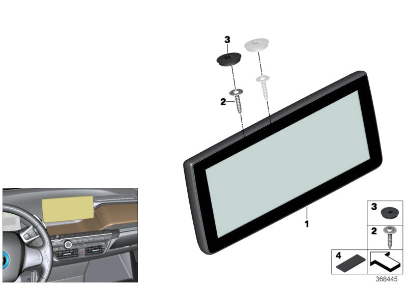 Genuine BMW 65506842991 Central Information Display 10,25" (Inc. i3 60Ah Rex, i3 120Ah & i3s 94Ah)