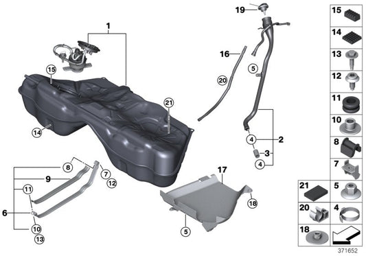 Genuine BMW 16117328084 RR31 Base (Inc. Phantom, M5 & M6)