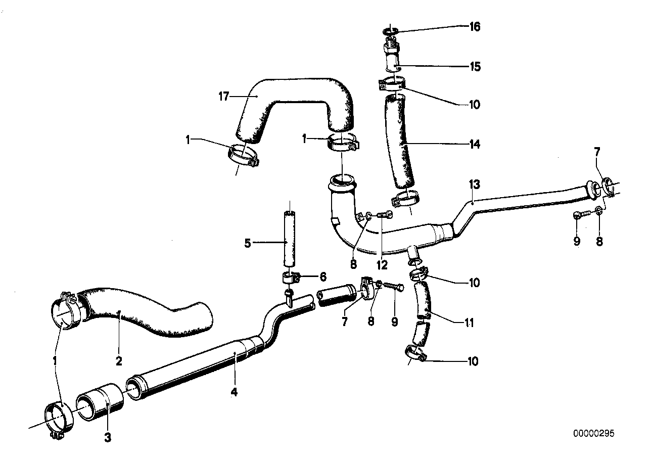 Genuine BMW 11531257371 E12 Hose (Inc. 2002 & 520)