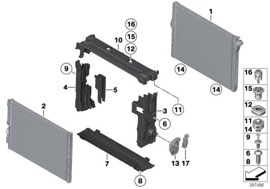 Genuine BMW 17217980107 Insert (Inc. Alpina B7L, Alpina B7X & Alpina B7LX)