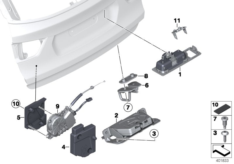 Genuine BMW 51247266440 F25 F26 Bracket Lower Section (Inc. X3)