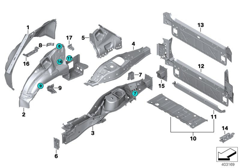 Genuine BMW 41117195355 E72 E70 Bracket Plug Connection Left (Inc. X5)
