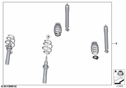 Genuine BMW 33502361197 Jcw Coil-Over Suspension "JCW PRO" | ML Performance UK Car Parts