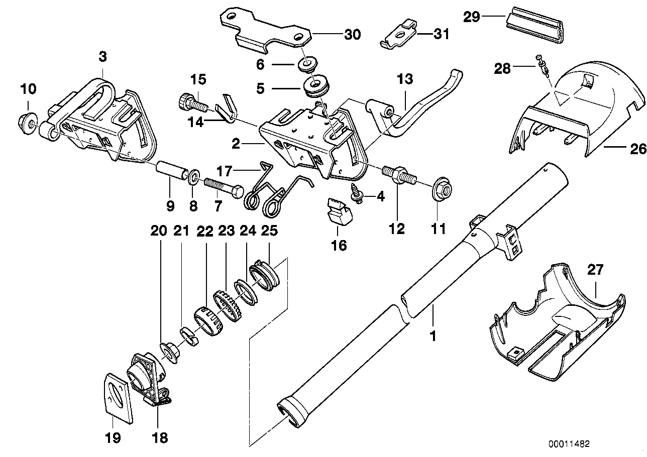 Genuine BMW 32311159767 E36 E36 Gasket (Inc. 328i, Z3 2.2i & Z3 1.9)