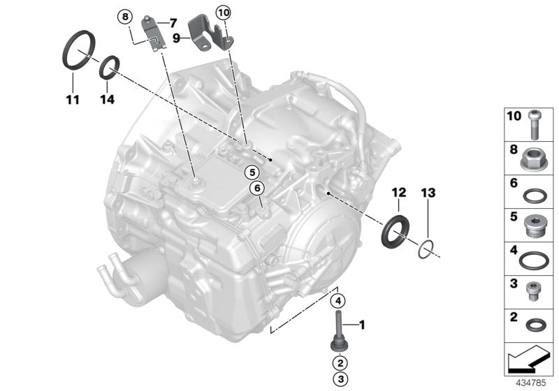 Genuine BMW 24278650203 F46 O-Ring 33X2,6 (Inc. X1 & Cooper S)