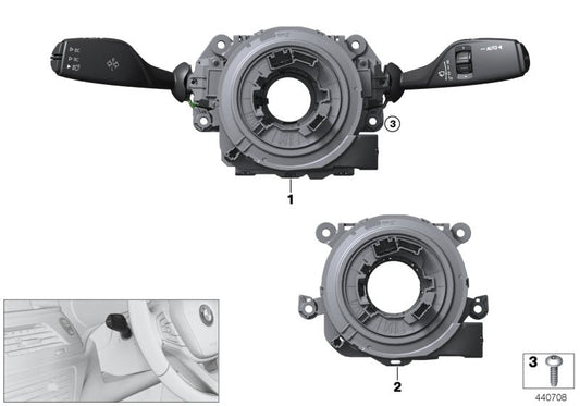 Genuine BMW 61319437972 G32 G30 G02 Switch Unit Steering Column (Inc. M550iX, 750Li & 530dX)