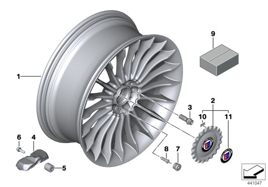 Genuine BMW 36107980128 Hub Cap Schwarz | ML Performance UK Car Parts