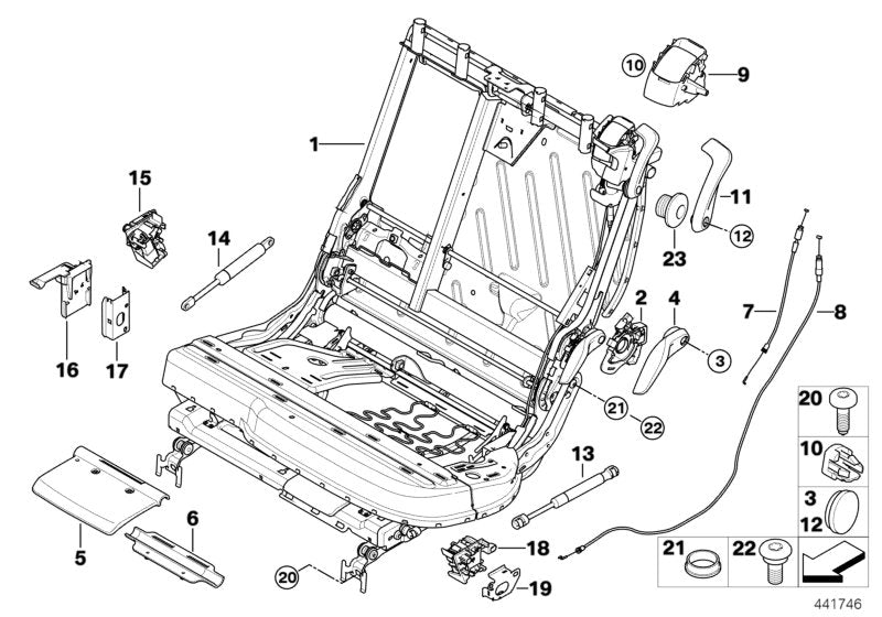 Genuine BMW 52209120129 F15 E70 Microswitch For Easy Entry, Left (Inc. X5)