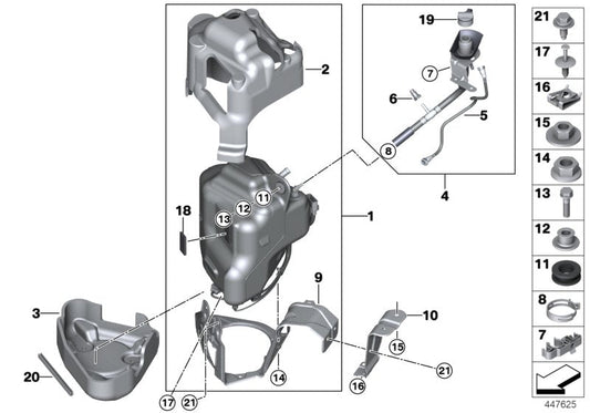 Genuine BMW 16197295653 F15 F16 Scr Container Active (Inc. X5 & X6 M50dX) | ML Performance UK UK Car Parts