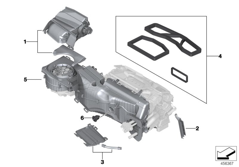 Genuine BMW 64117944538 G07 G05 G06 Blower Housing (Inc. X7 M50iX & X5)