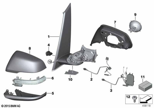 Genuine BMW 51167386565 Cover, Mirror Base, Left | ML Performance UK Car Parts