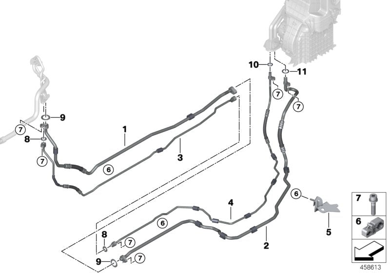 Genuine BMW 64539348994 Intermediate Holder (Inc. 750i, 730LdX & M760LiX)