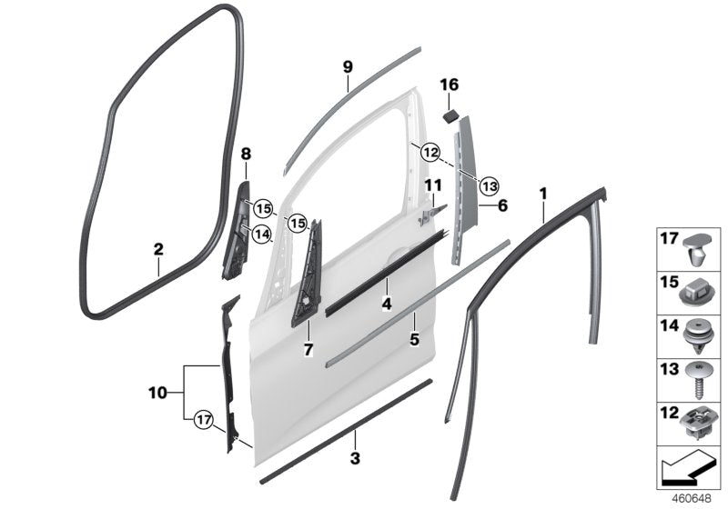 Genuine BMW 51337403788 Corner Moulding, Interior Right HIFI (Inc. 218d, 220i & 216i)