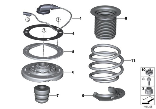Genuine BMW 31302285701 Reinforcem. For Support Bearing, Right | ML Performance UK Car Parts