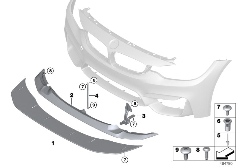 Genuine BMW 51118065281 Adapter For Front Splitter GTS (Inc. M4 GTS) | ML Performance UK UK Car Parts