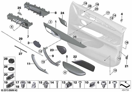Genuine BMW 51417381884 Decor Strip, Right FEINSCHLIFF | ML Performance UK Car Parts