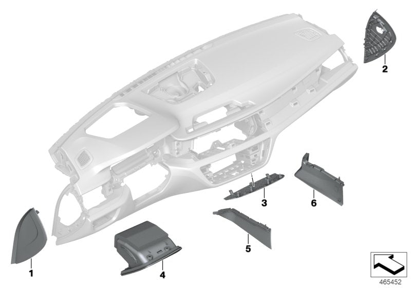 Genuine BMW 51457991059 G11 Fold-Out Bin, Driver Side, Leather FIONAROT (Inc. 740e, 750LiX 4.0 & 730Li)