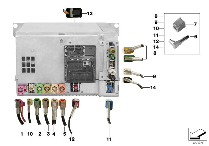 Genuine BMW 61119339703 Rep.Module Aerial Lines Am/ Fm2 (Inc. 520i, 518d & 528i)