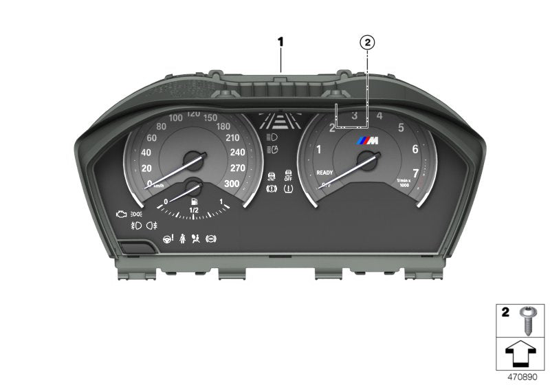 Genuine BMW 62108090140 Instrument Cluster KMH (Inc. M2)