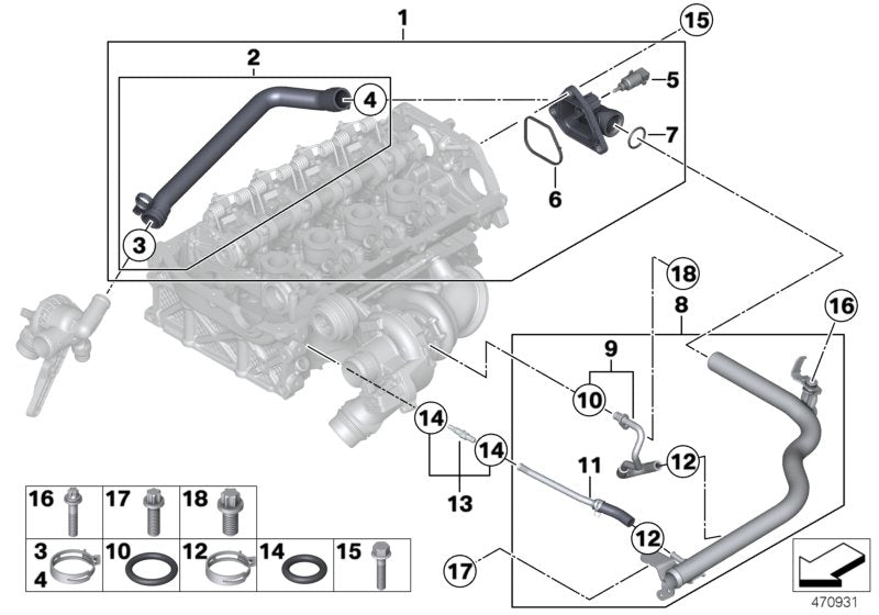 Genuine BMW 64217677705 F21 F20 Spring Ring Shell D=32mm (Inc. 320i ed, 118i & 114i)