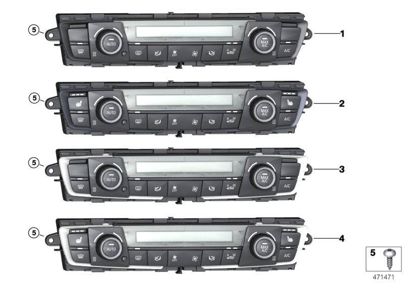 Genuine BMW 64119287337 F21 Automatic Air Conditioning Control (Inc. 328d, 116d & 114i)