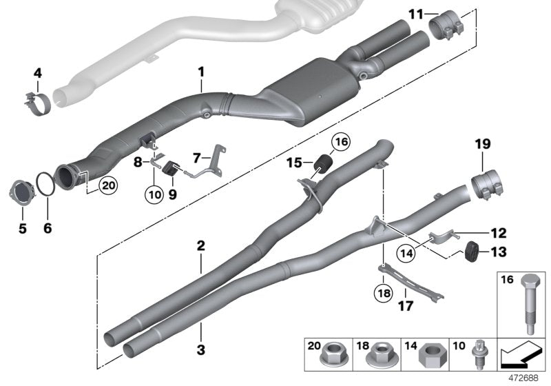 Genuine BMW 18207807115 Gearbox Support (Inc. 740d, 535dX & 730d)